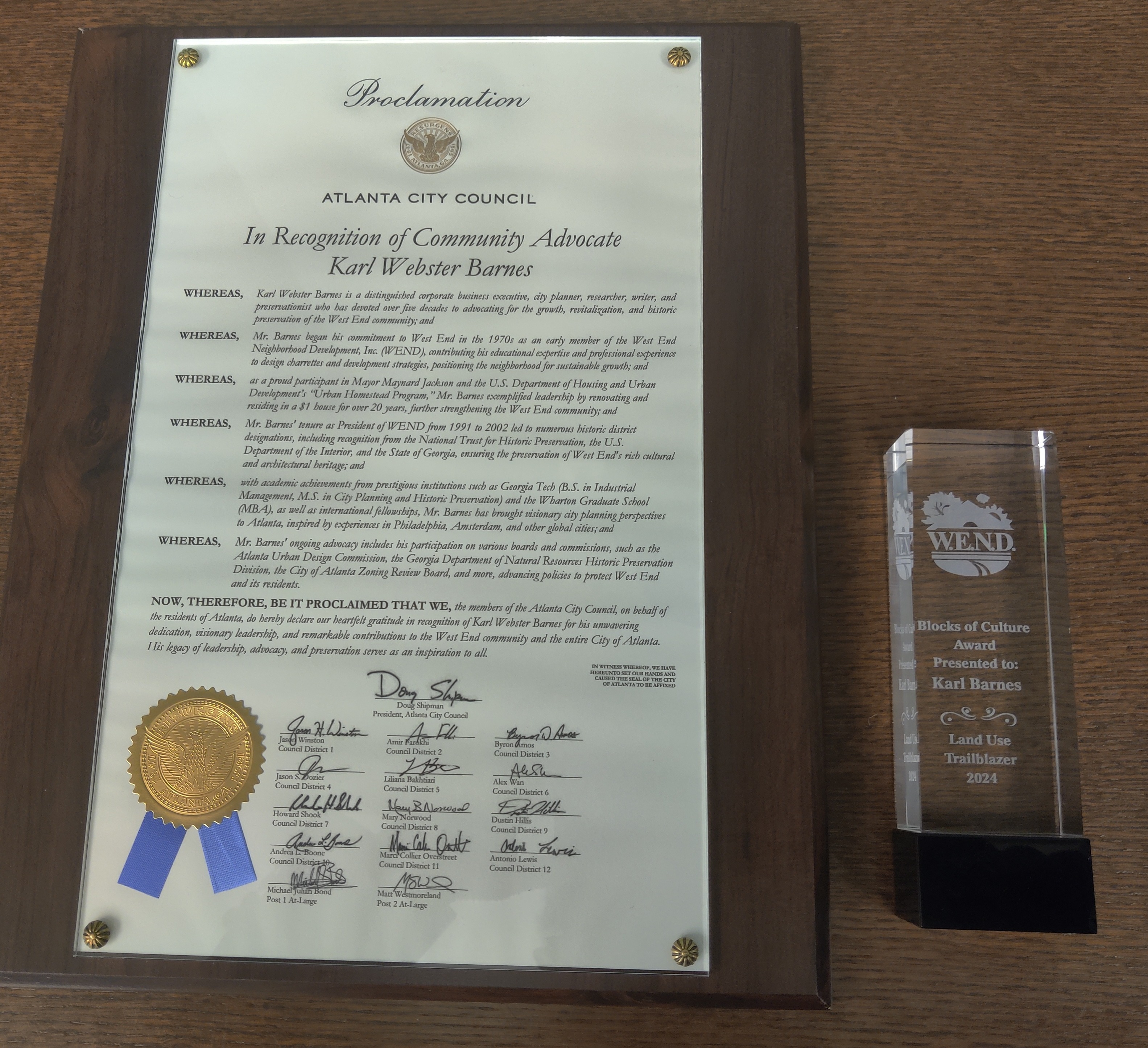 City of Atlanta Proclamation (02/03/25) -Historic Preservation in the City Of Atlanta and West End Area