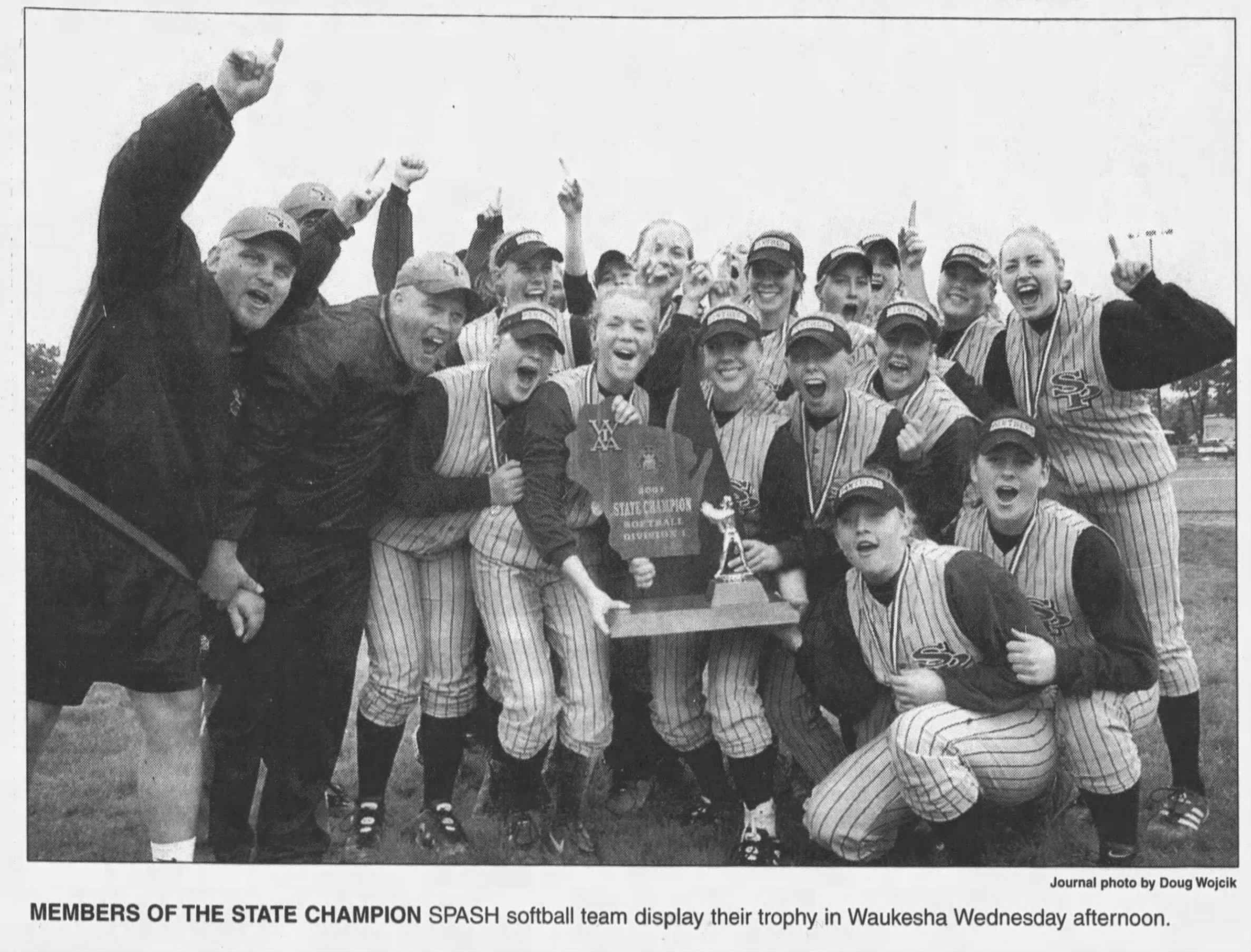 Softball State Champions 2001