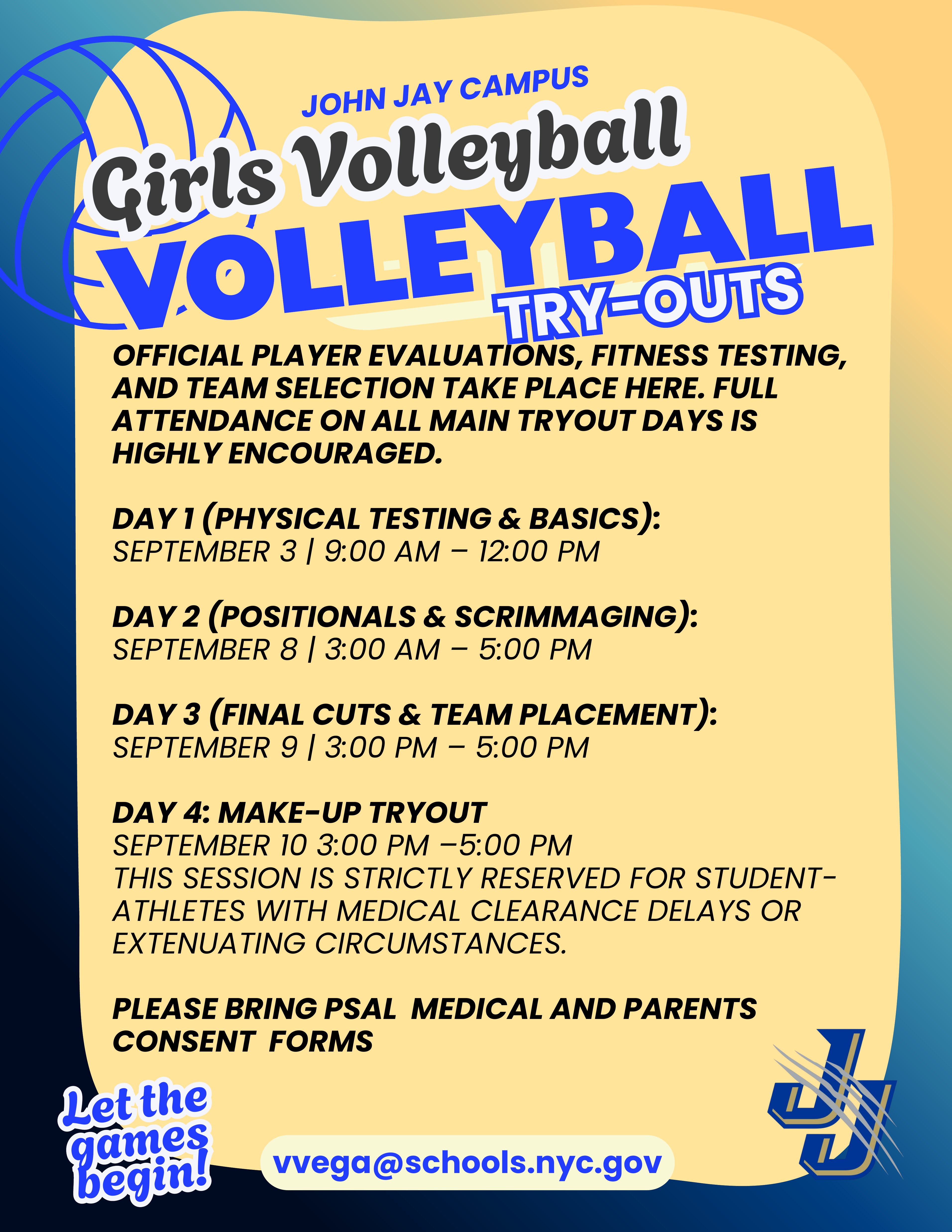 Volleyball Try-outs