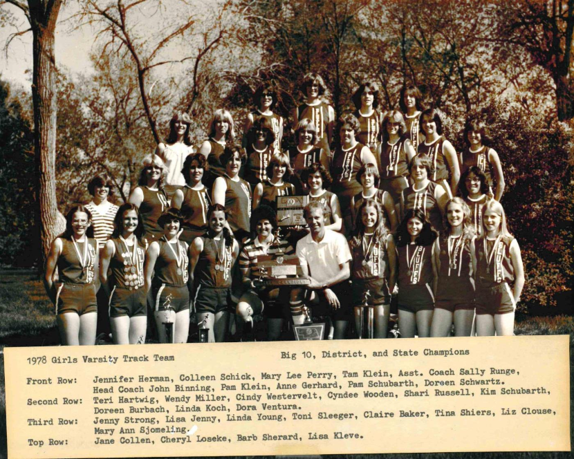 1978 Scottsbluff High School Nebraska State Girls
Track Champions