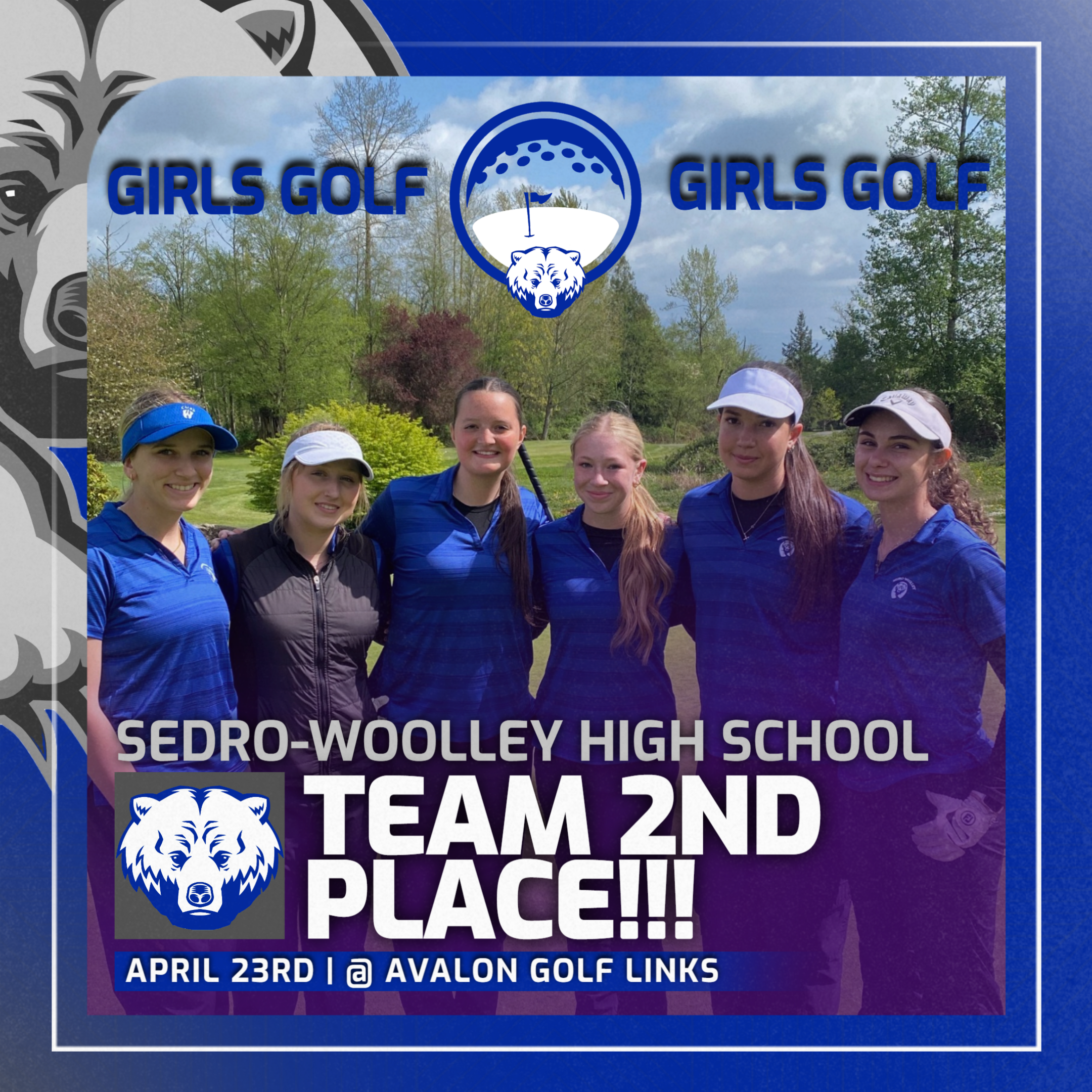 Girls Golf 2nd Place at Avalon!