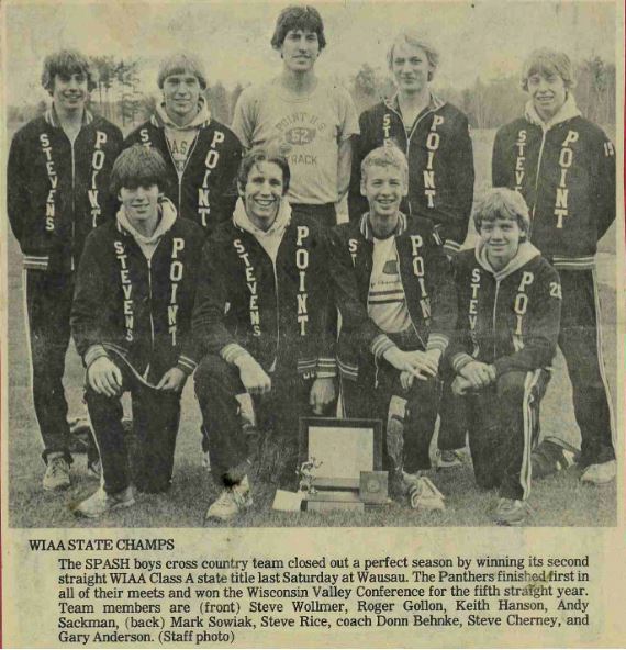 Boy's Cross Country State Champions 1981