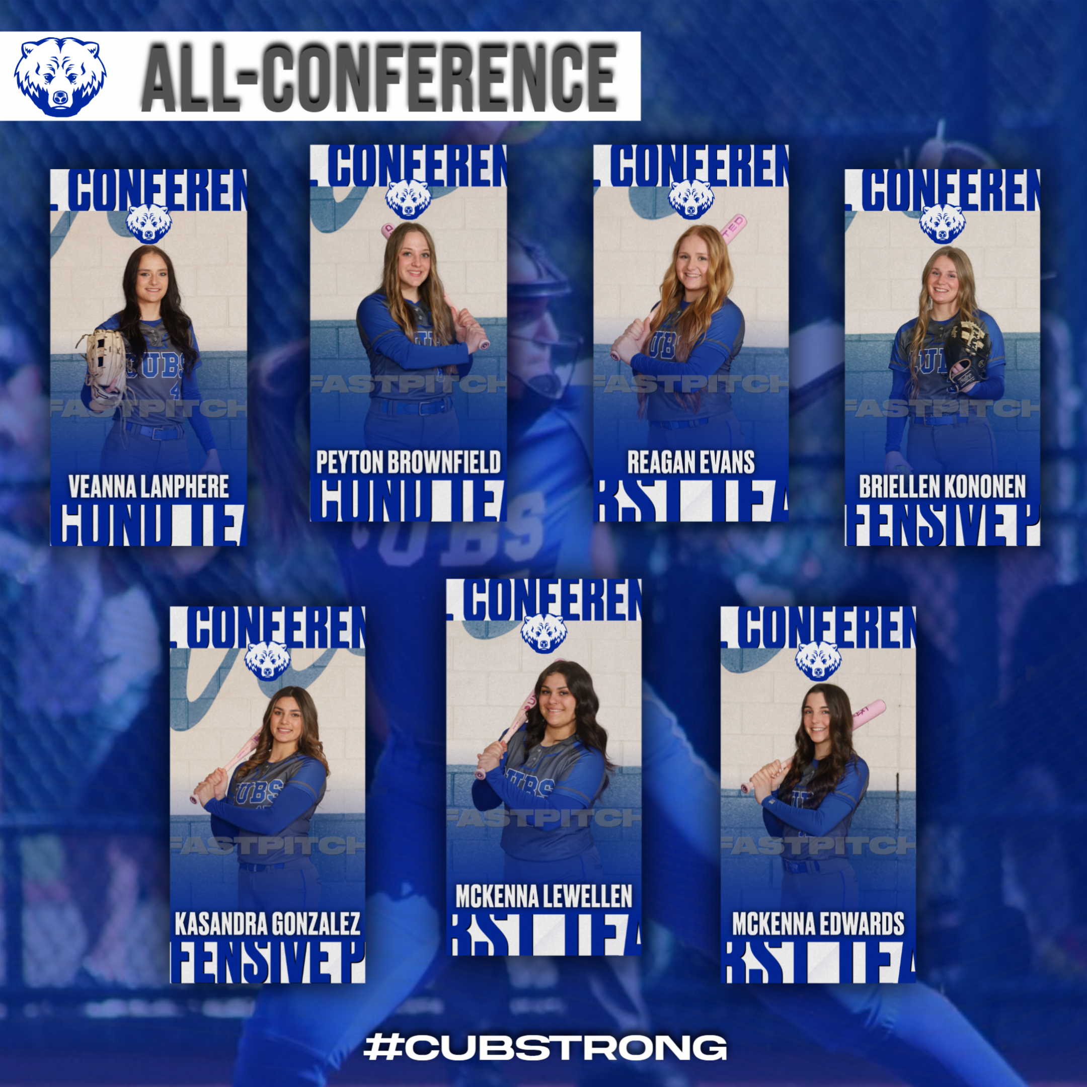 Fastpitch - 7 Earn All-Conference!