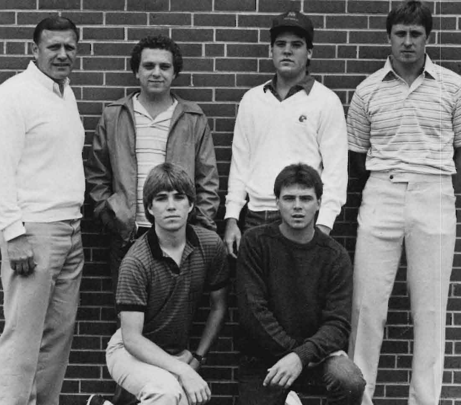 1985 Men's Golf Team - Jerry Hueser (left)