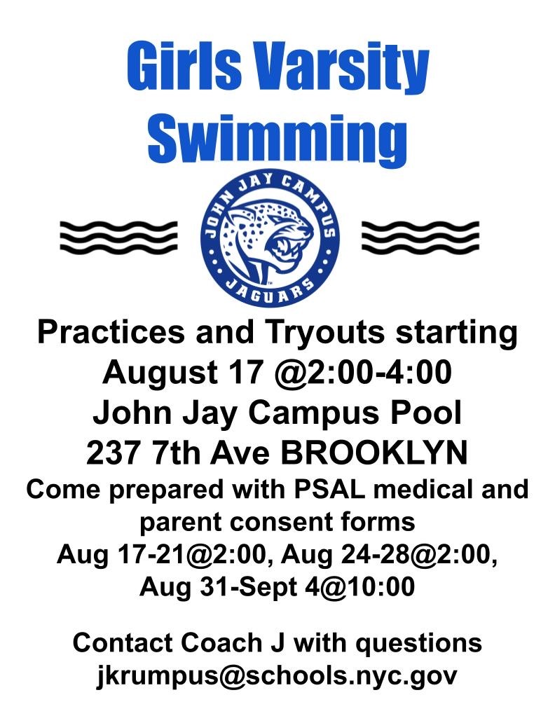 Girls Swim Try Outs