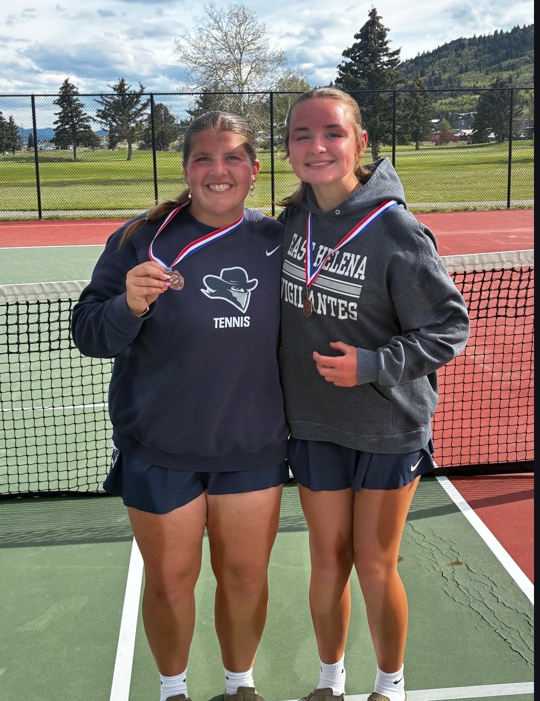 ABBY DAUM AND BROOKE HAUER 2026                                                            3RD PLACE AT DIVISIONALS DOUBLES