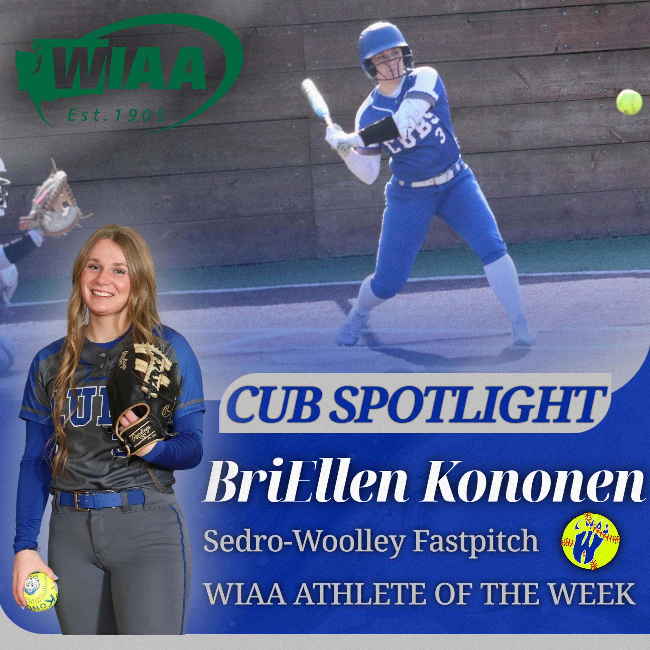 Fastpitch - Kononen Earns WIAA Athlete of the Week!